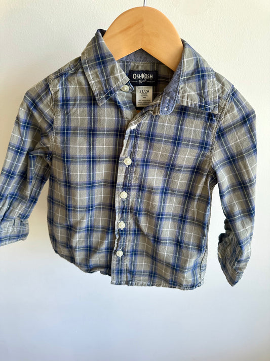 OshKosh Plaid Button Up / 2T