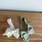 White + Moss Bow Headbands (2) / 0-6m