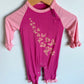 Bamboo Pink Butterfly Jumpsuit / 3-6m