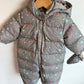 Gap Grey Star Fleece Lined Winter Suit / 6-12m