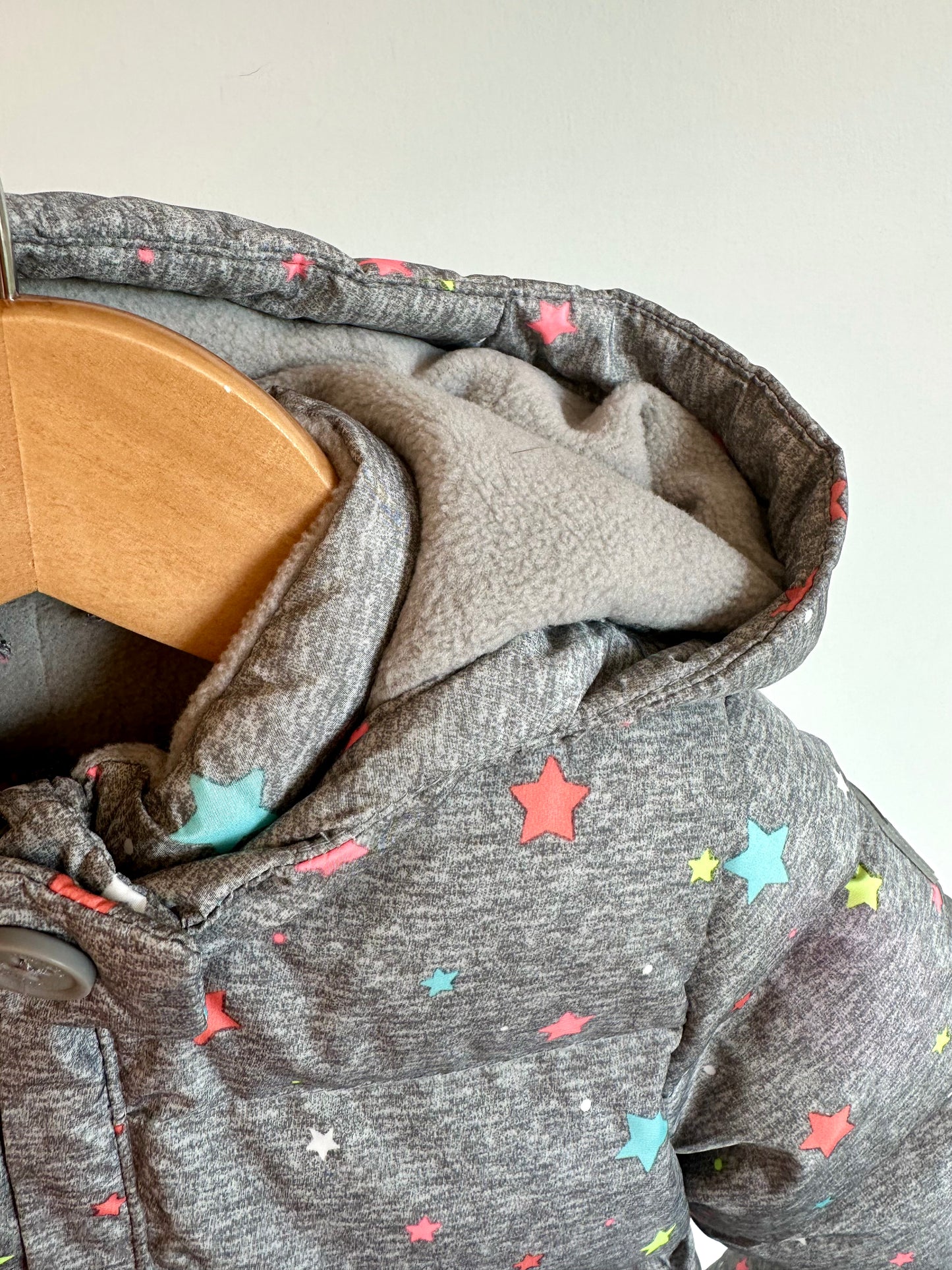 Gap Grey Star Fleece Lined Winter Suit / 6-12m
