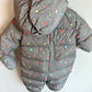 Gap Grey Star Fleece Lined Winter Suit / 6-12m