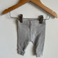 Zara Grey Ribbed Leggings / 3-6m