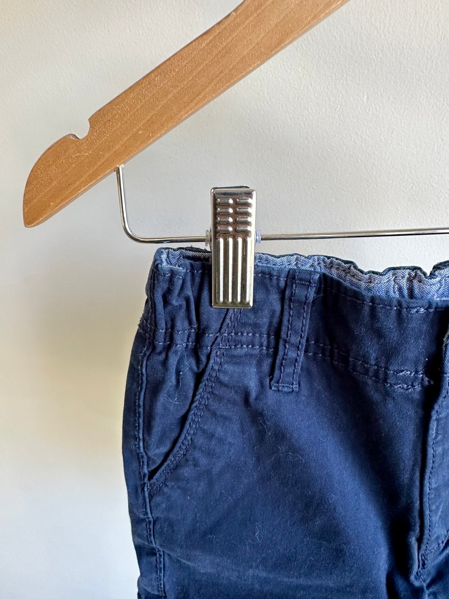 Navy Belt Loops Shorts / 2T