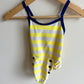 Striped Yellow Swimsuit / 6-12m