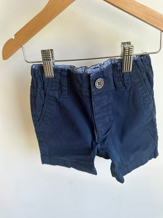 Navy Belt Loops Shorts / 2T