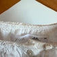 White Scallop Collar Embroidery Flowers Top / 6-9m
