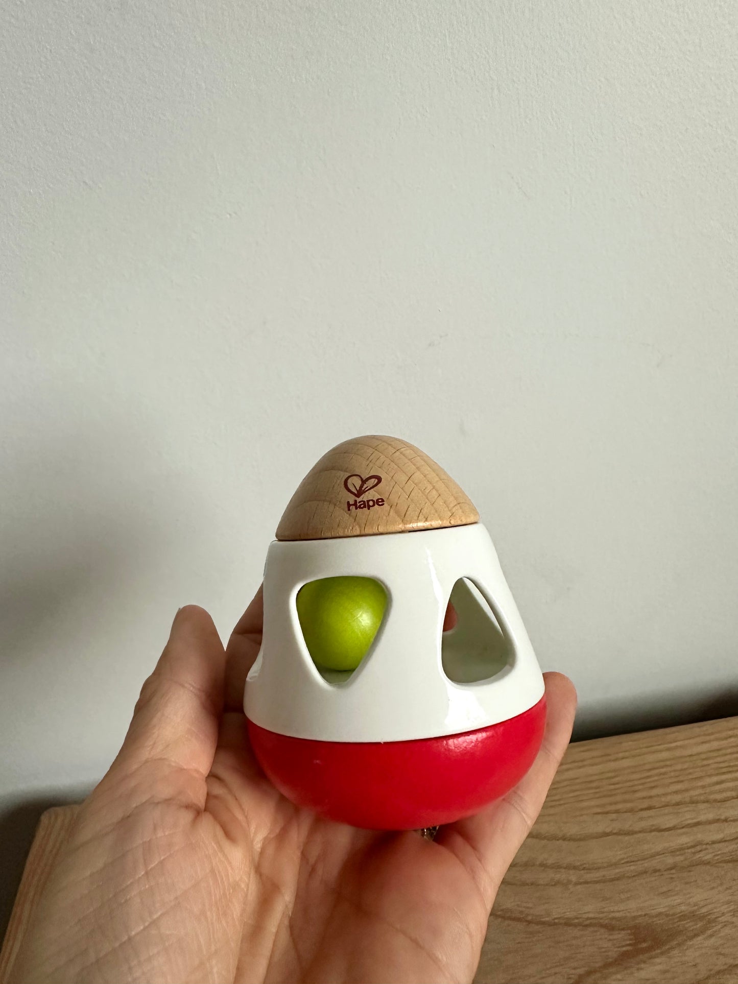 Hape Wooden Egg Rattle Toy