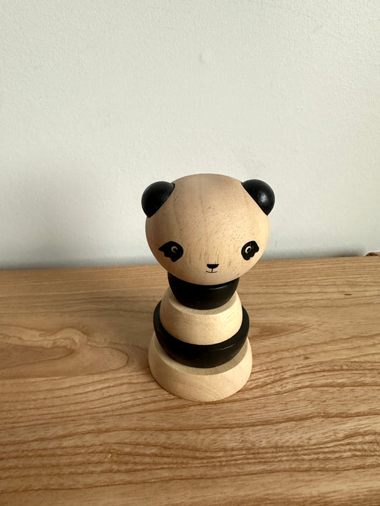 Wooden Stacking Panda Toy