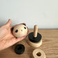 Wooden Stacking Panda Toy