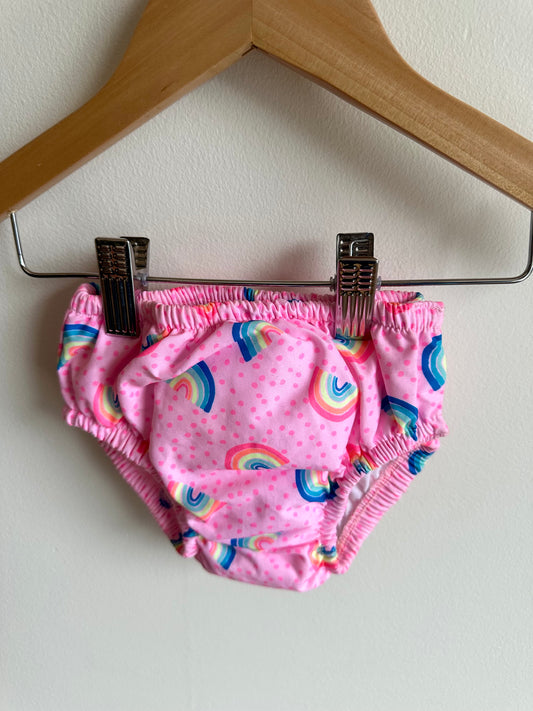 Pink Rainbow Swim Diaper / 6-12m