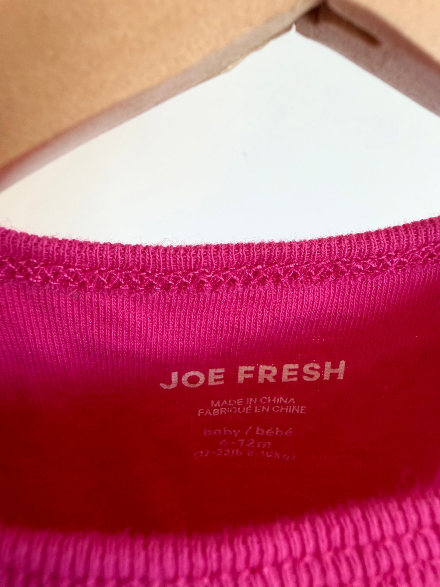 Bright Pink Bodysuit / 6-12m