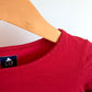 Red Peplum Long Sleeve Top / 3T