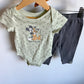 Mickey + Pluto Bodysuit + Pants Set / 12m