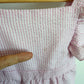 Pink Ruffle Sleeve Striped Romper / 3T