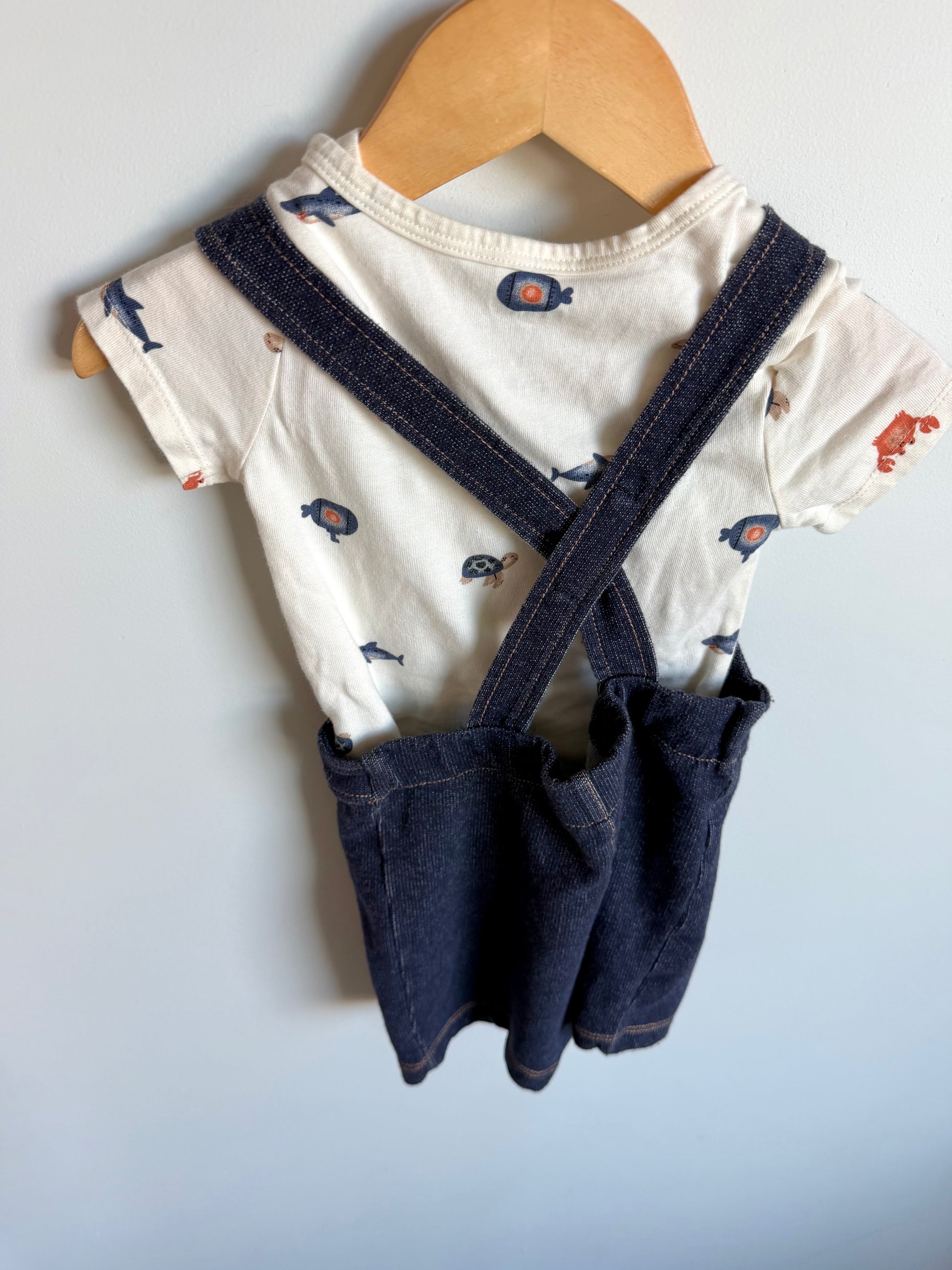 Pekkle Crab Overalls, Top Set / 12m – Little Bloom