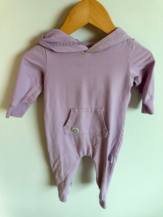 Pink Hooded Huro Kids Jumpsuit / 6-12m