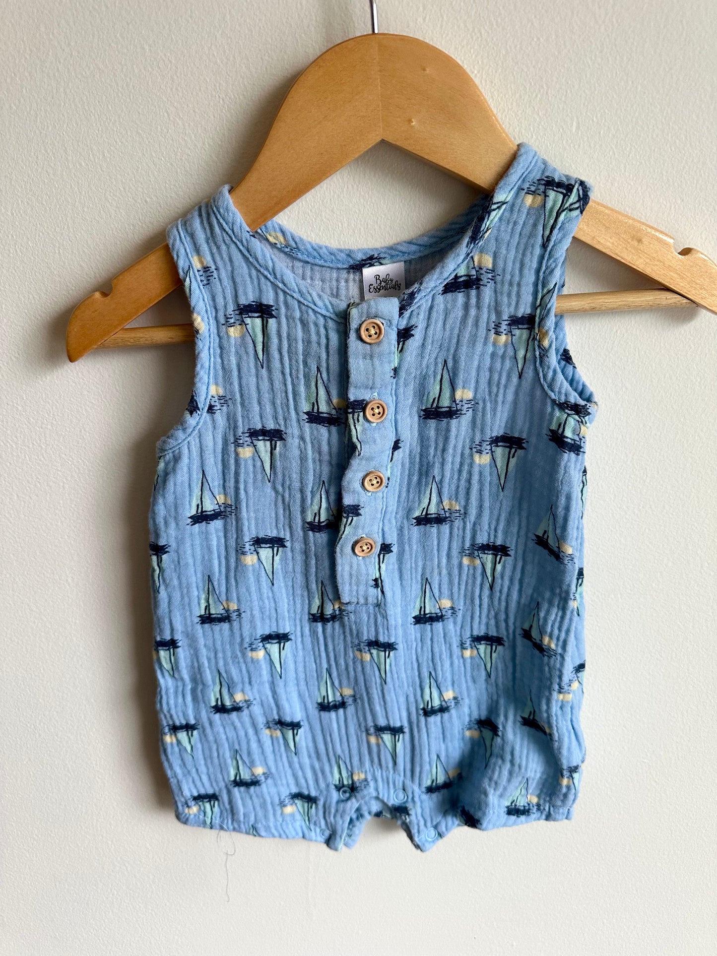 Sailboat Romper / 12m