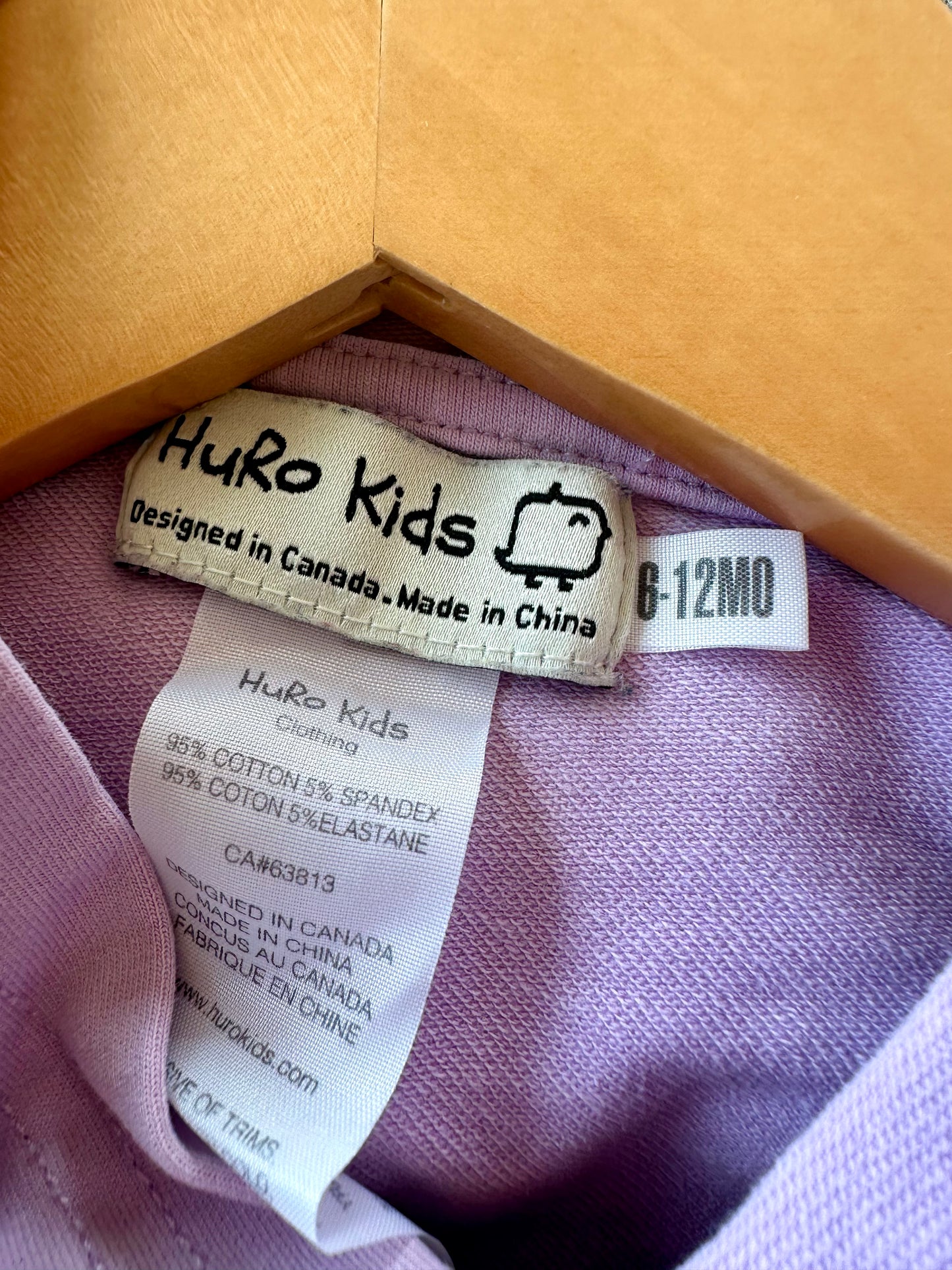 Pink Hooded Huro Kids Jumpsuit / 6-12m