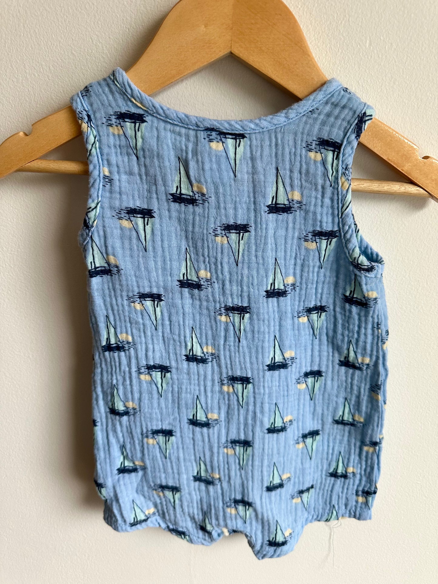 Sailboat Romper / 12m