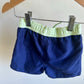 Navy with Green Trim Swim Shorts / 6-12m