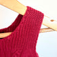 Red Cable Knit Tank Dress / 2T