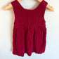 Red Cable Knit Tank Dress / 2T