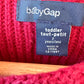 Red Cable Knit Tank Dress / 2T