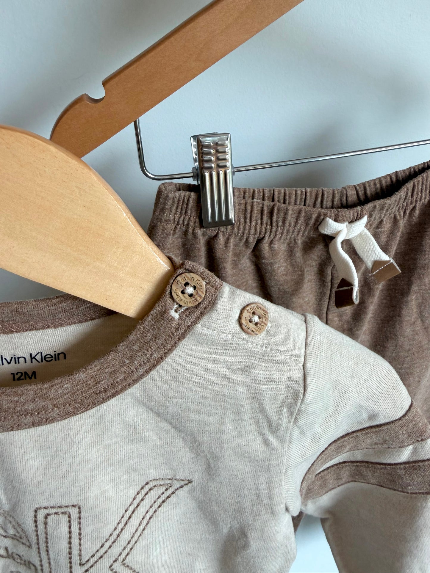 CK Tan Top + Pants Set / 12m