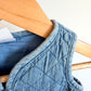 Denim Like Quilted Jumpsuit / 3-6m