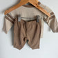 CK Tan Top + Pants Set / 3-6m