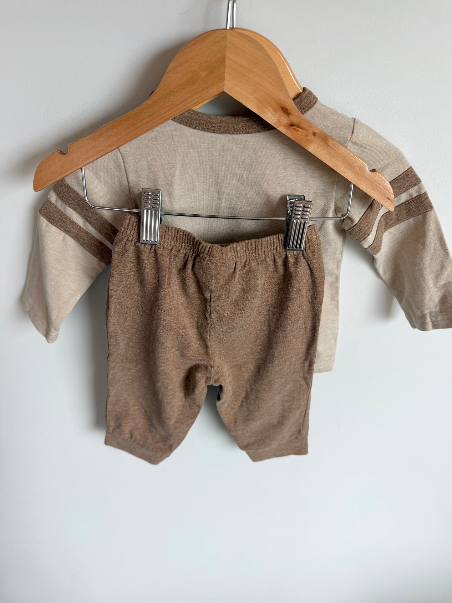 CK Tan Top + Pants Set / 3-6m