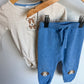 Organic Cotton + Wool Blend Puppy Bodysuit, Pants + Toque Set / 6-12m