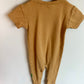 Parade Organics Caramel Short Sleeve Sleeper (PLAY)/ 6-12m