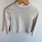 White Dot Collared Long Sleeve Top / 2-3T