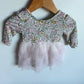 Milkberry Bamboo Floral + Tulle Dress / 0-3m