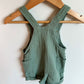 Organic Sage Muslin Overalls / 3m