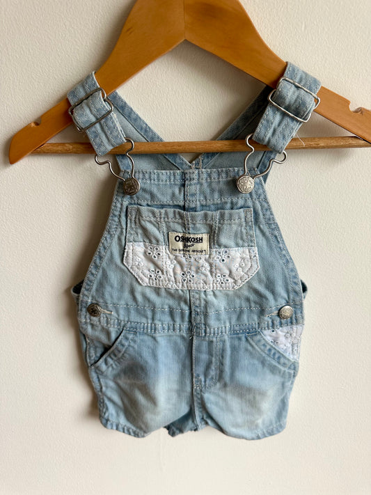 Denim Shorts with Lace / 12m