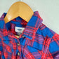 Collared Blue + Red Plaid Top / 3T