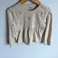 Noppies Cream Flower Top / 3-4T