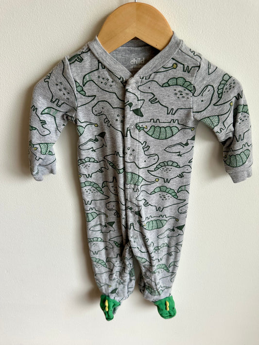 Grey Dino Grey Sleeper / 6-9m