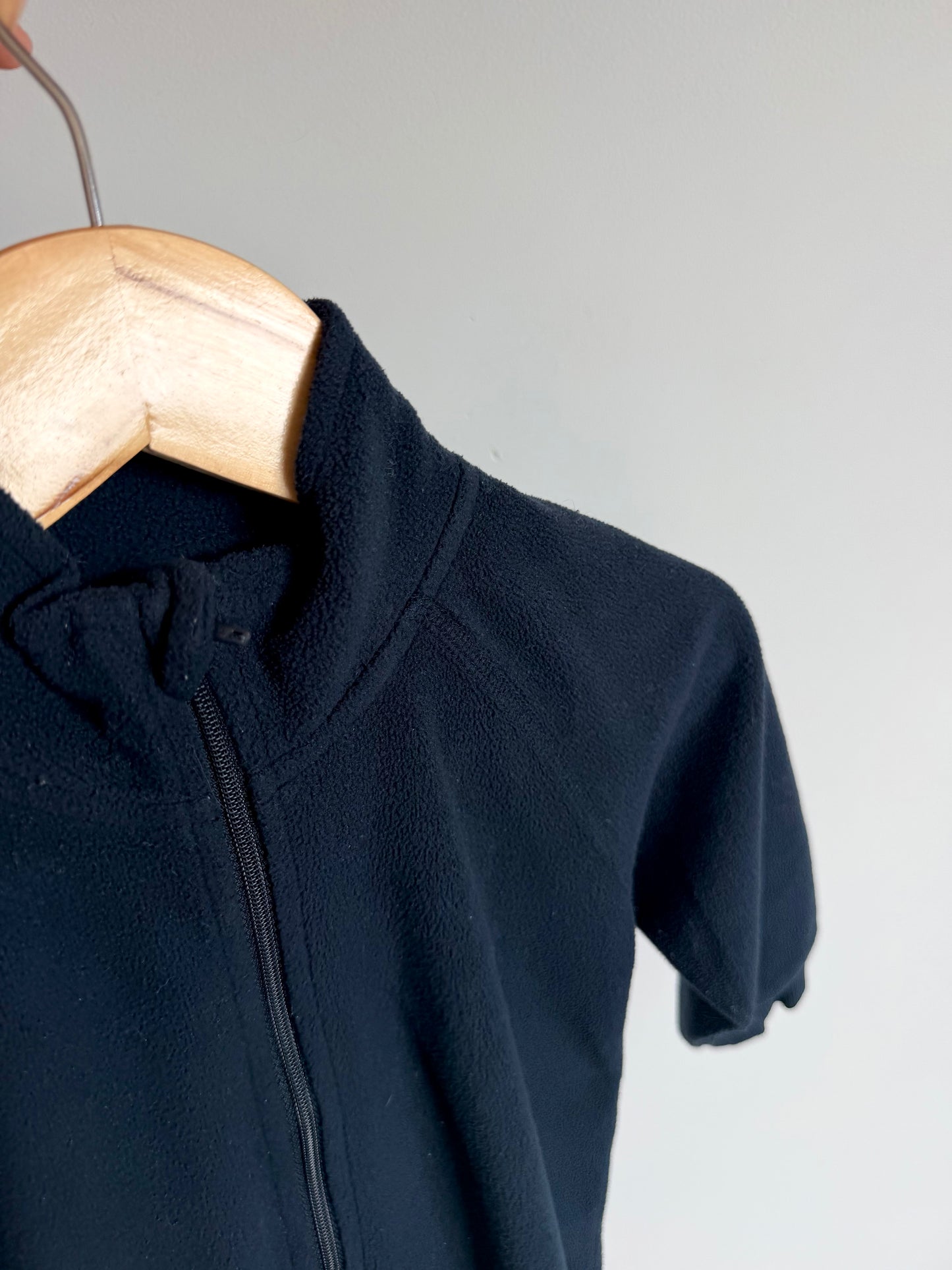 Navy Zippered Jumpsuit / 6-9m