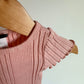 Tea Collection Pink Rib Bodysuit / 3-6m