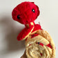 Plush Red Snake and Blanket Set (With Tags)