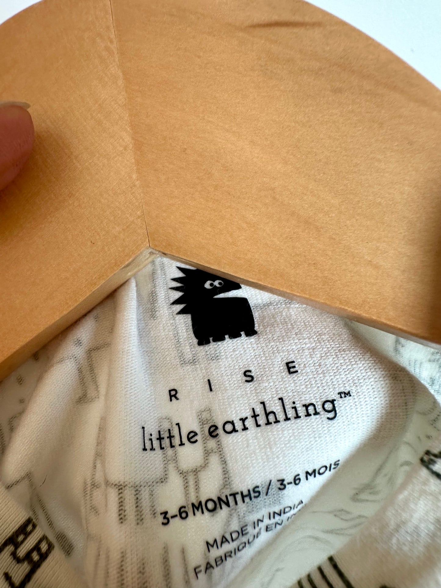 Organic Sleeveless White Animal Bodysuit / 3-6m