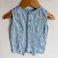 Palm Tree Blue Romper / 3-6m