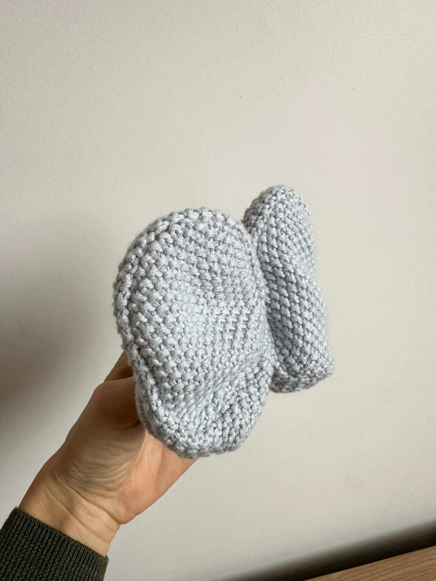 Knit Bear Booties / 0-3m