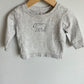Grey Polar Bear Crewneck / 6-12m