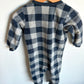 Blue + Grey Fleece Tractor Sleeper / 12m