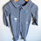 95% Organic Cotton Blue Star Embroidered Sleeper / 6-9m
